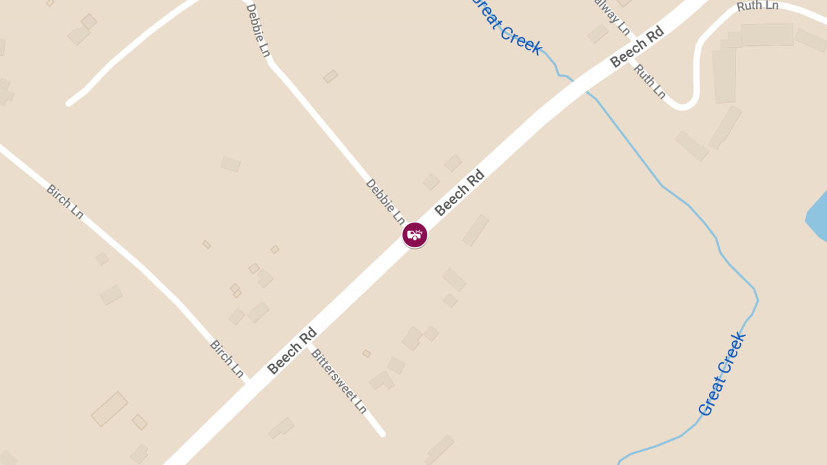 Motor Vehicle Accident with Injuries at Debbie Ln and Beech Rd