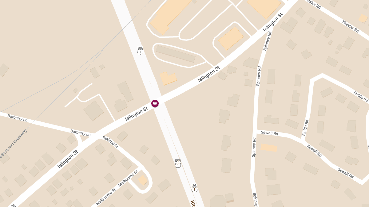 Motor Vehicle Accident with Injuries at Islington St Overpass on Rte 1 Byp