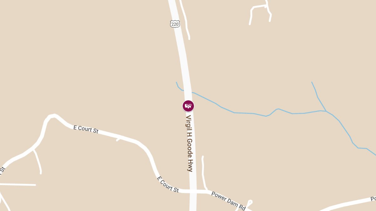 Motor Vehicle Accident with Injuries at Rt 220 Southbound & Virgil H. Goode Highway