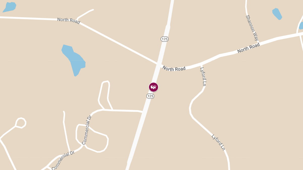 Motor Vehicle Accident with Injuries at Rte 125 near Master Diamond