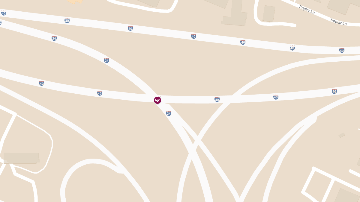 Motor Vehicle Accident with Injuries at Spence Lane & I-24 split