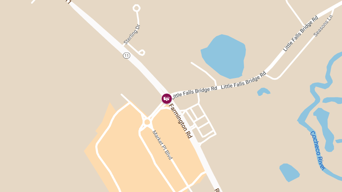 Motor Vehicle Accident with Injury at Little Falls Bridge Rd and Farmington Rd