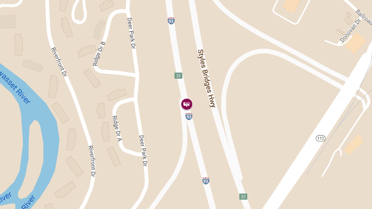 Motor Vehicle Collision Accident at Interstate 93 at Exit 23 Off Ramp