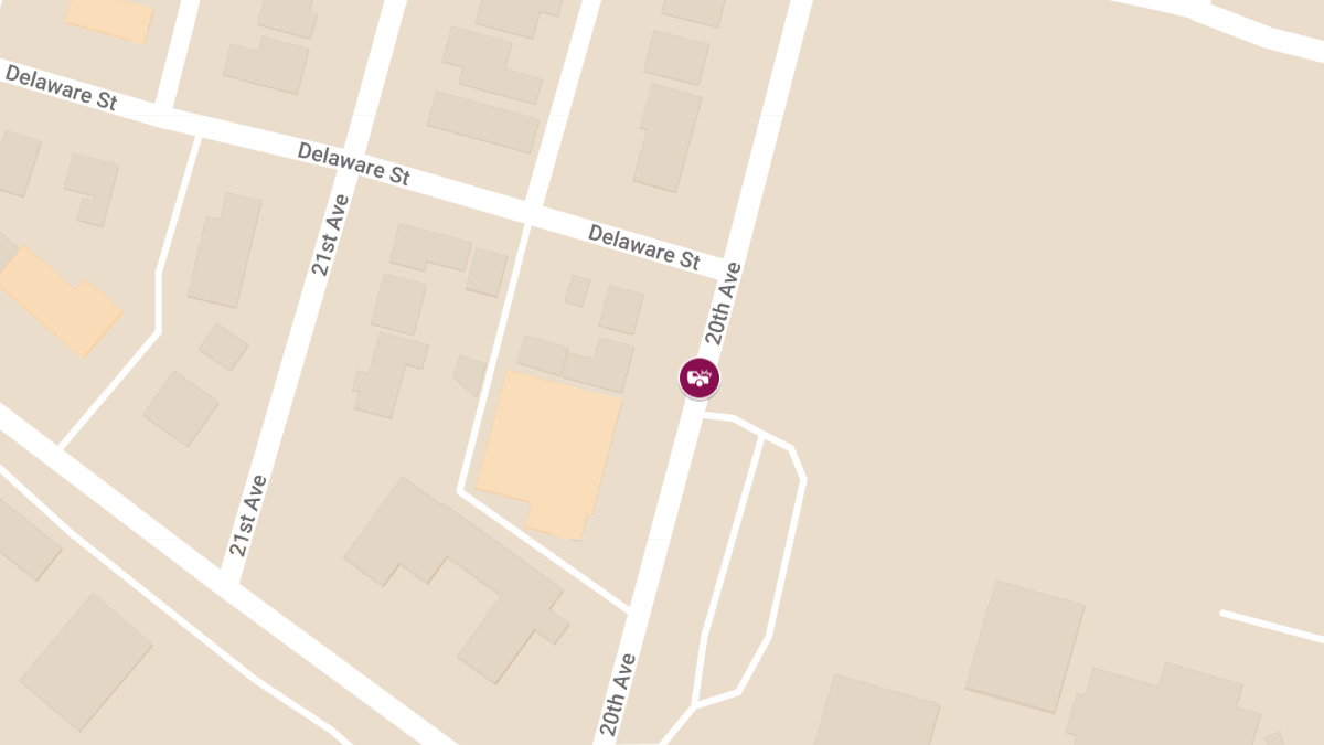 Motor Vehicle Collision with Injuries at 900 20th Ave