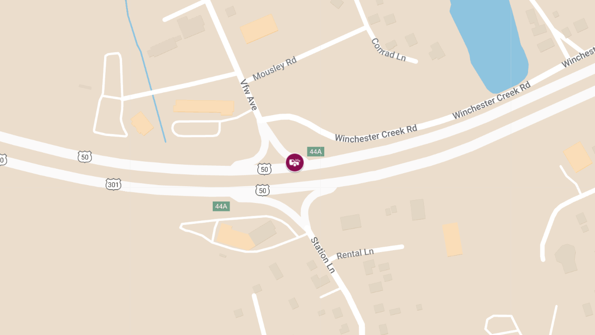 Motor Vehicle Collision with Injuries on Ramp from VFW Ave to RT 50-301 WB