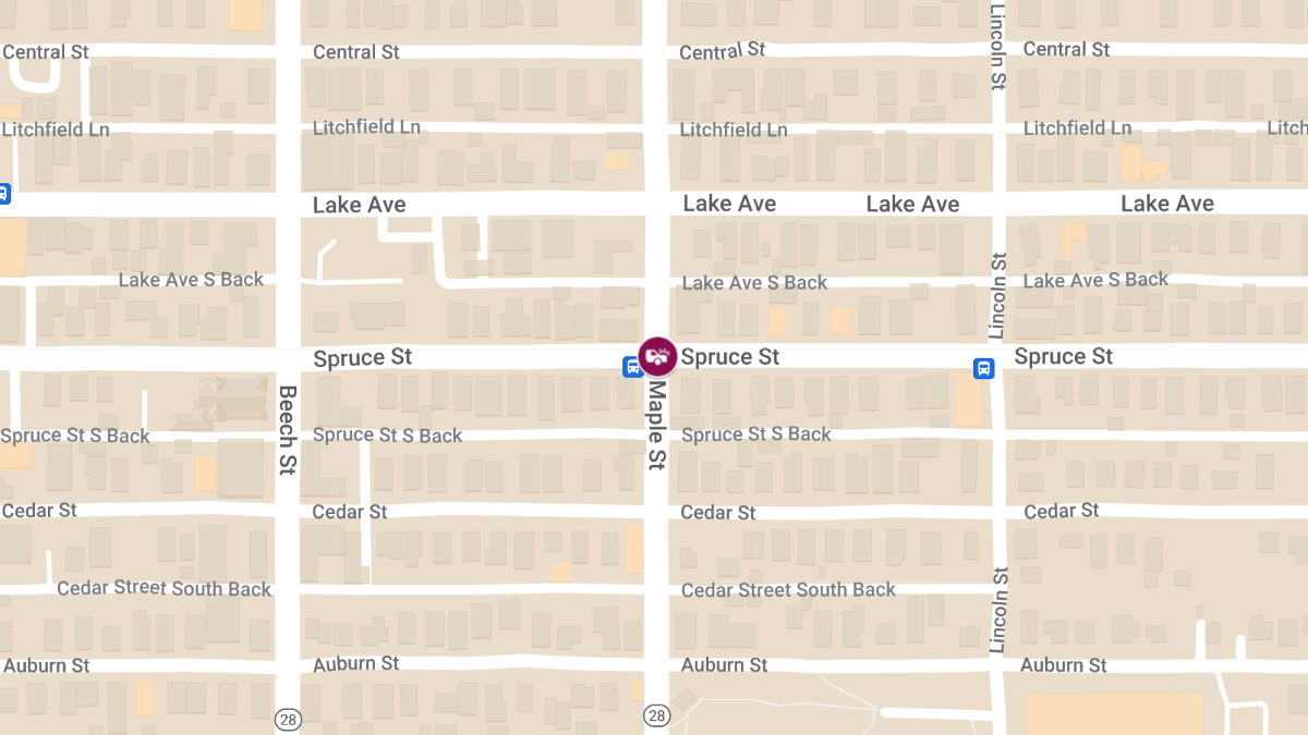 Motor Vehicle Crash with Entrapment at Spruce St and Maple St