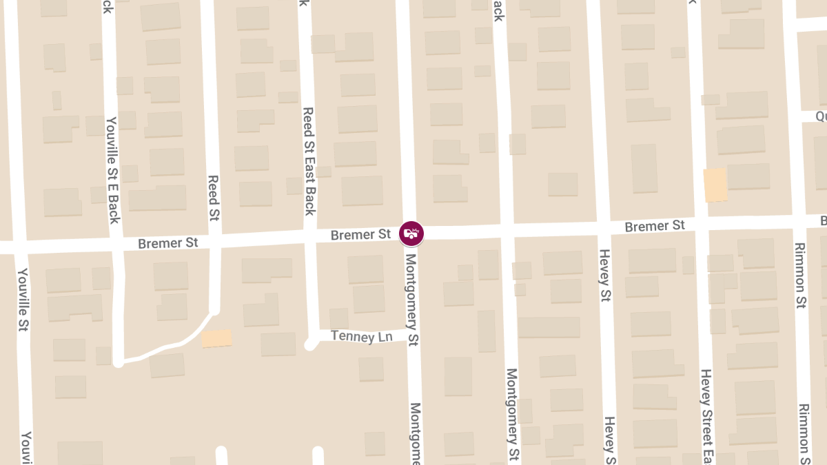 Motor Vehicle Crash with Injuries at Bremmer St & Montgomery St