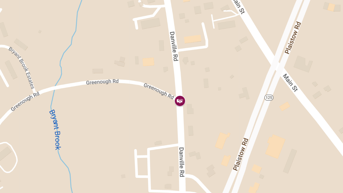 Motor Vehicle Crash with Injuries at Danville Rd and Greenough Rd
