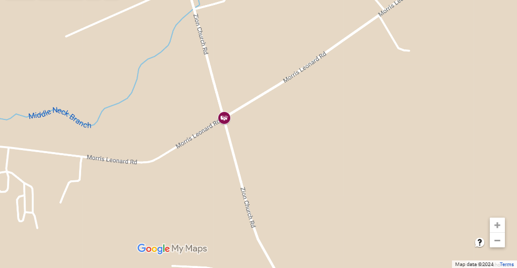 Motor Vehicle Crash with Injuries at Morris Leonard Rd & Zion Church Rd