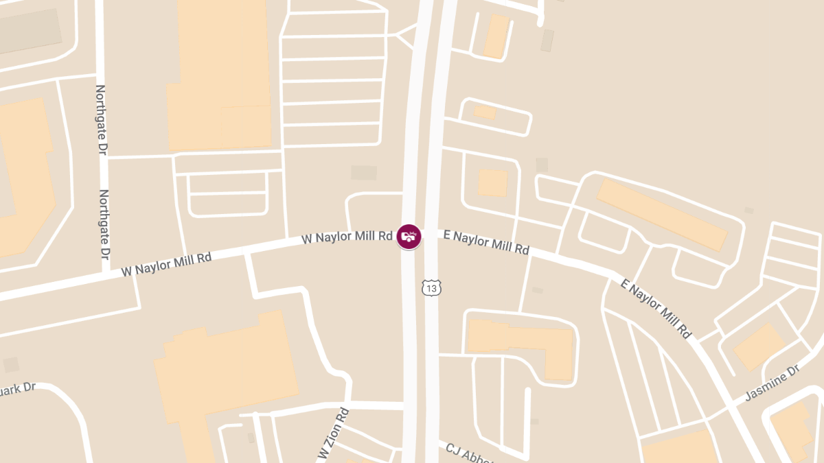 Motor Vehicle Crash with Injuries at N. Salisbury Blvd and Naylor Mill Rd