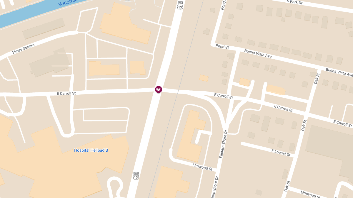 Motor Vehicle Crash with Injuries at S. Salisbury Blvd & E. Carroll St