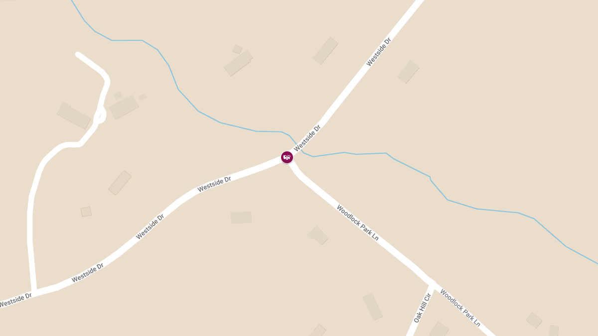 Motor Vehicle Crash with Injuries at Westside Dr & Woodlock Park Ln