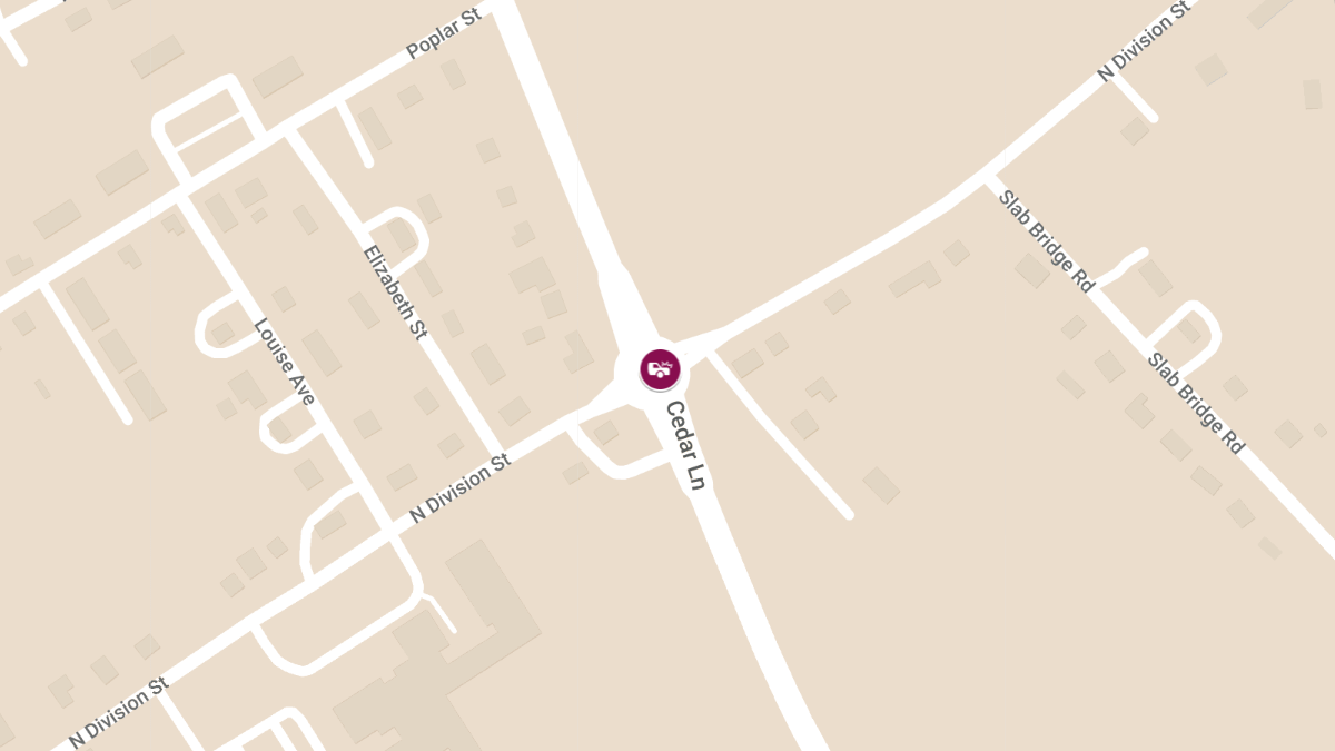 Motor Vehicle Crash with Injuries on E. Cedar Lane