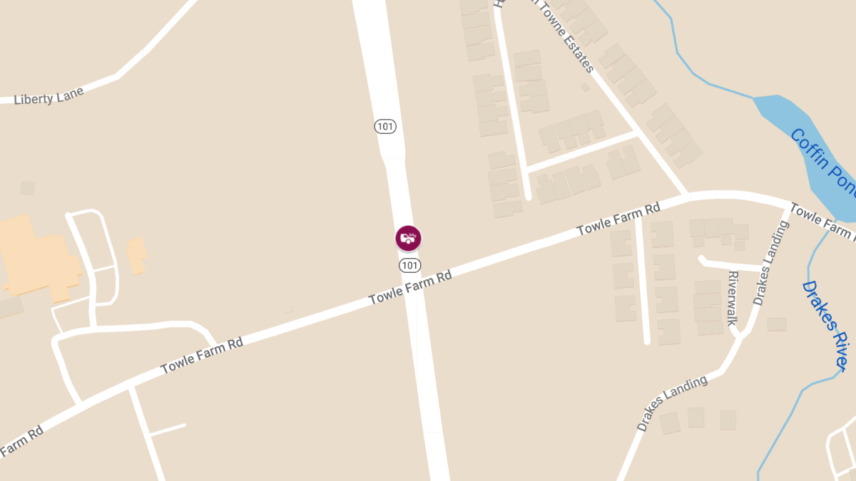 Motor Vehicle Crash with Injuries on Route 101 EB Ramp at the Toll Plaza
