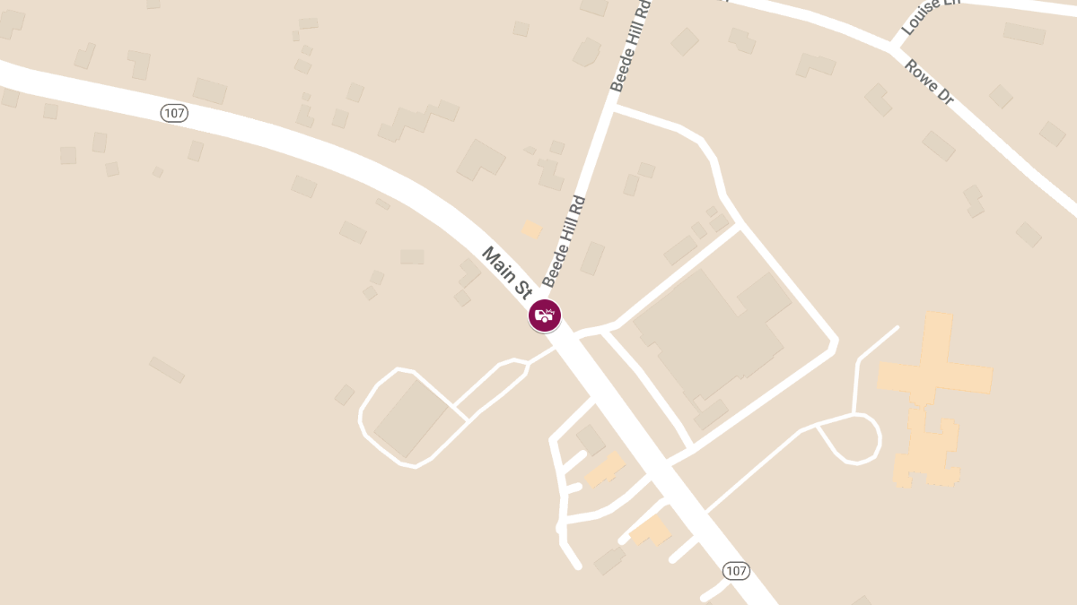 Motor Vehicle Rollover at Main St (Rte 107) & Beede Hill Rd causes Injuries