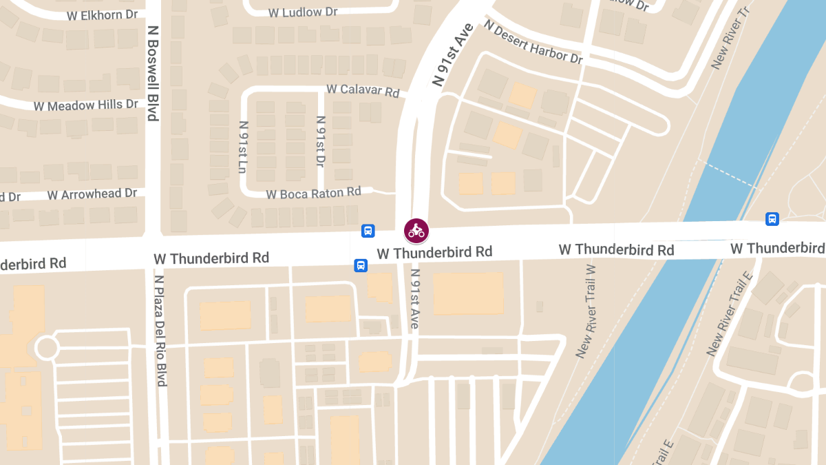 Motorcycle Accident Involving Dump Truck near Thunderbird Rd and 91st Ave