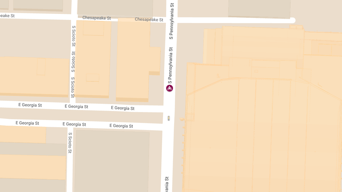 Motorcycle Accident at 110 S Pennsylvania St