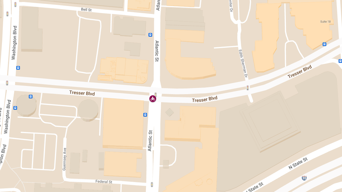 Motorcycle Accident at Atlantic St and Tresser Blvd