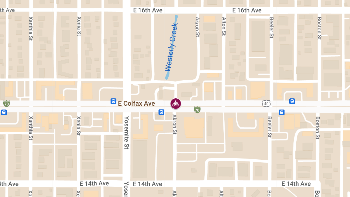 Motorcycle Accident at Colfax Ave and Akron St