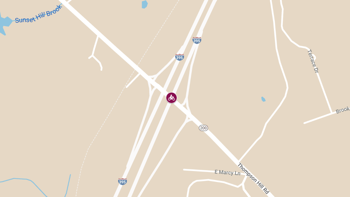Motorcycle Accident at I-395 and Thompson Hill Rd