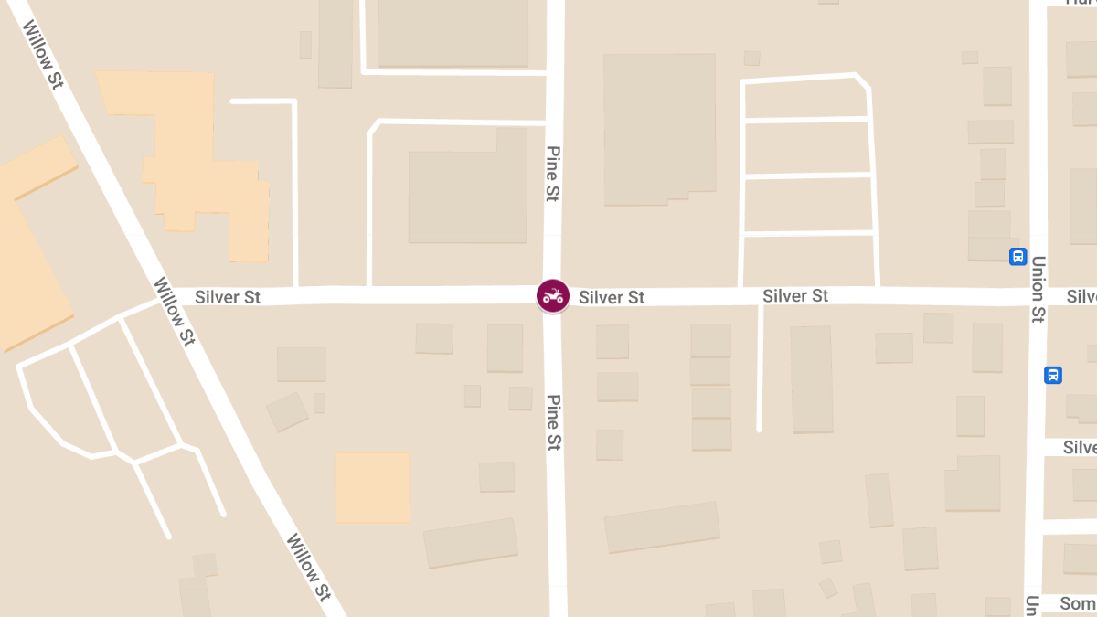 Motorcycle Accident at Pine St and Silver St causes Injuries