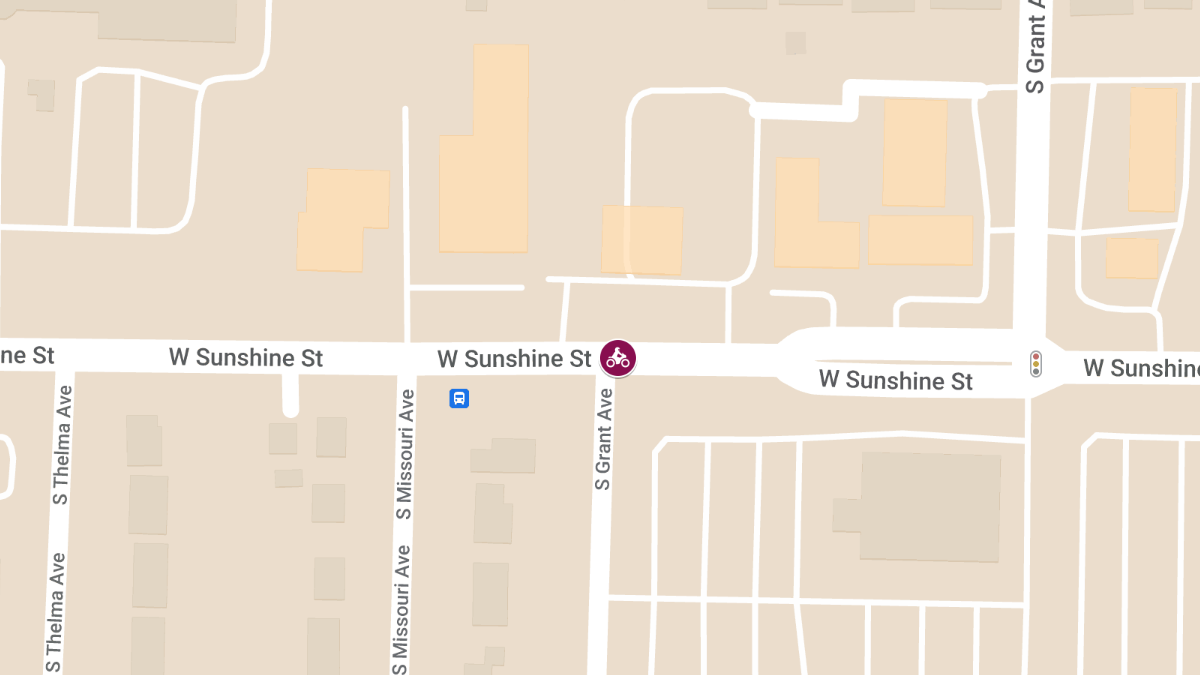 Motorcycle Accident at Sunshine St and Grant Ave