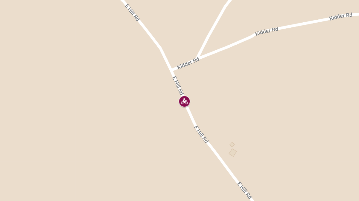 Motorcycle Accident on E Hill Rd