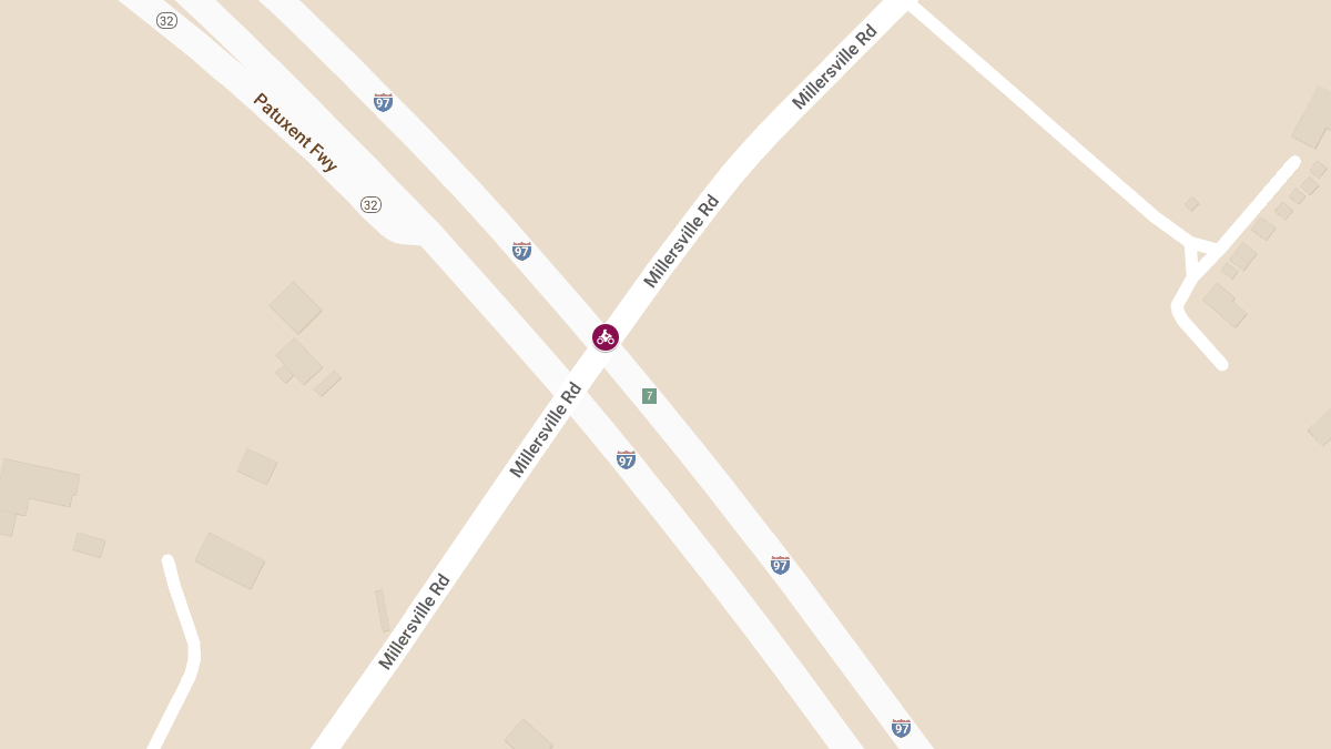 Motorcycle Accident on I-97 North near Millersville Rd