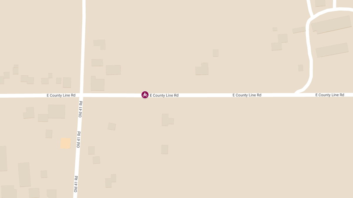 Motorcycle Accident with Injuries at County Line and Potawatomi