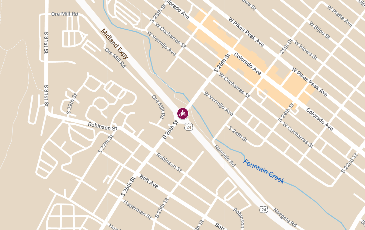 Motorcycle Accident with Injuries at Highway 24 and 26th St