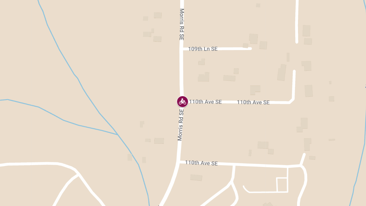 Motorcycle Collision at 110th Ave SE and Morris Rd SE