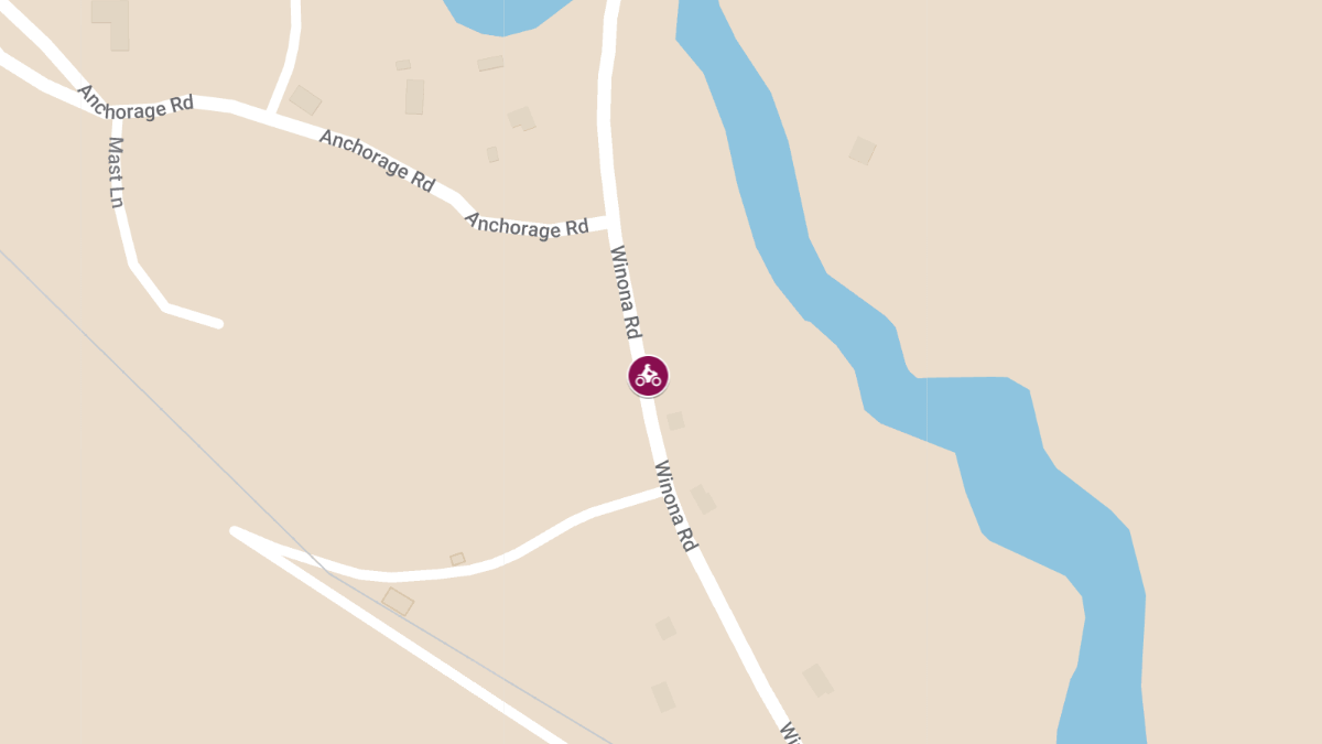 Motorcycle Crash on Winona Rd causes Injuries