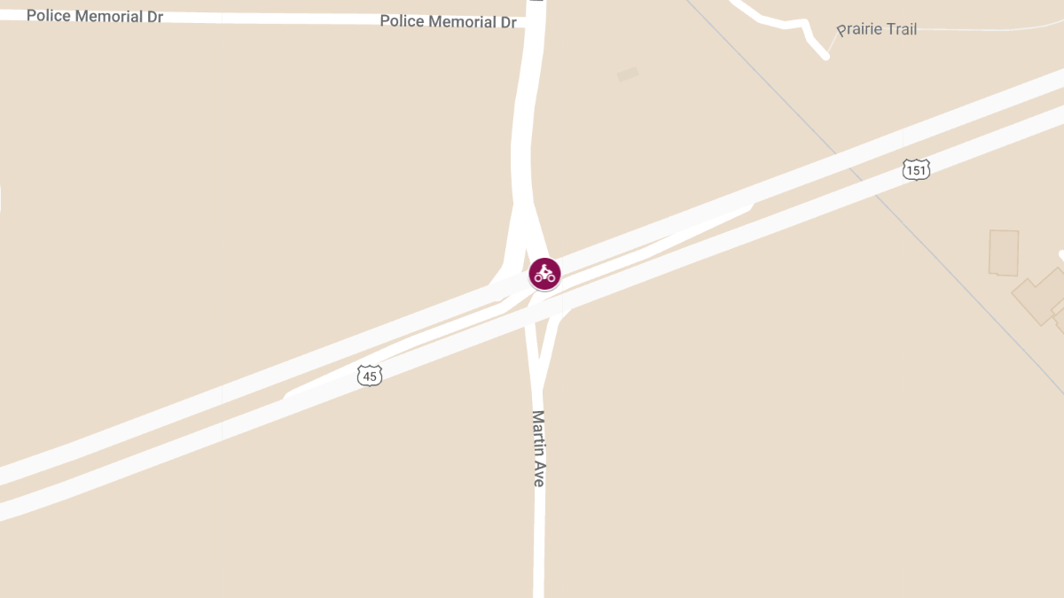Motorcyclist Injured in Collision with SUV at Hwy 151 and Martin Rd