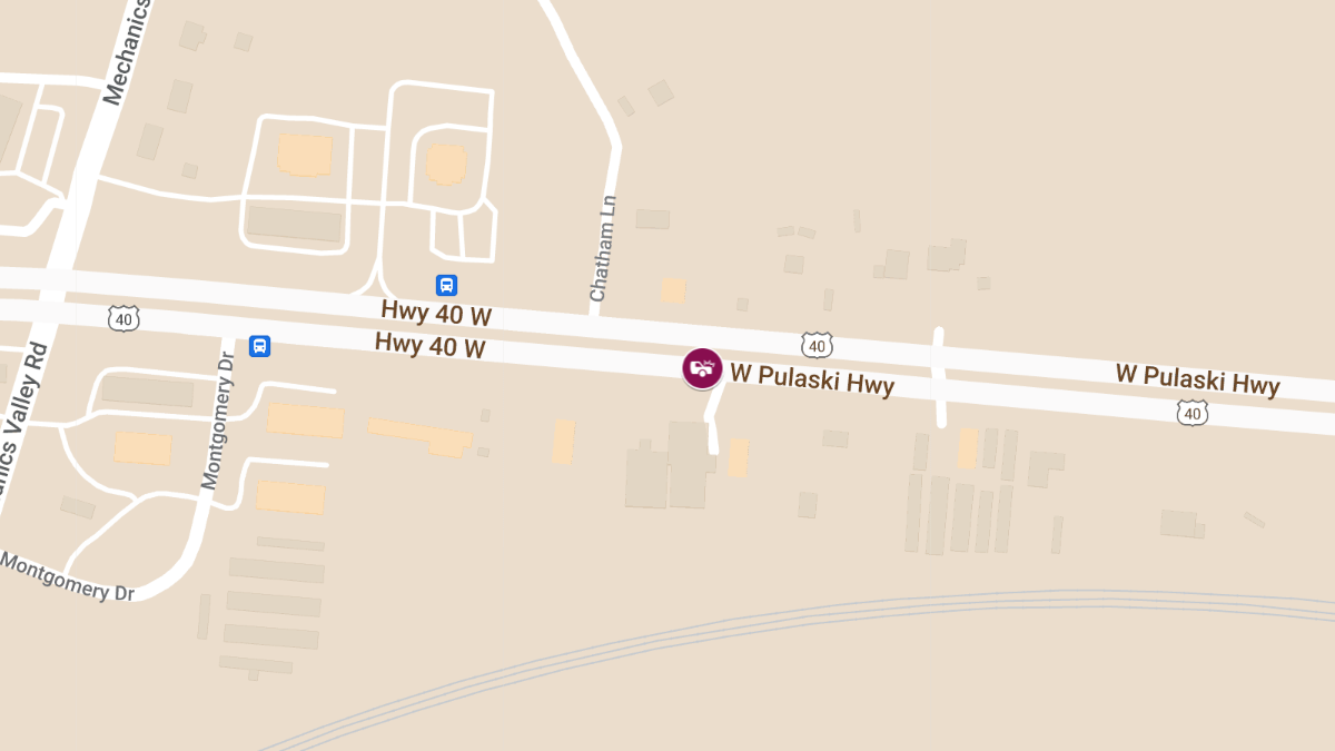 Multi-Vehicle Collision at W Pulaski Hwy near Montgomery Dr