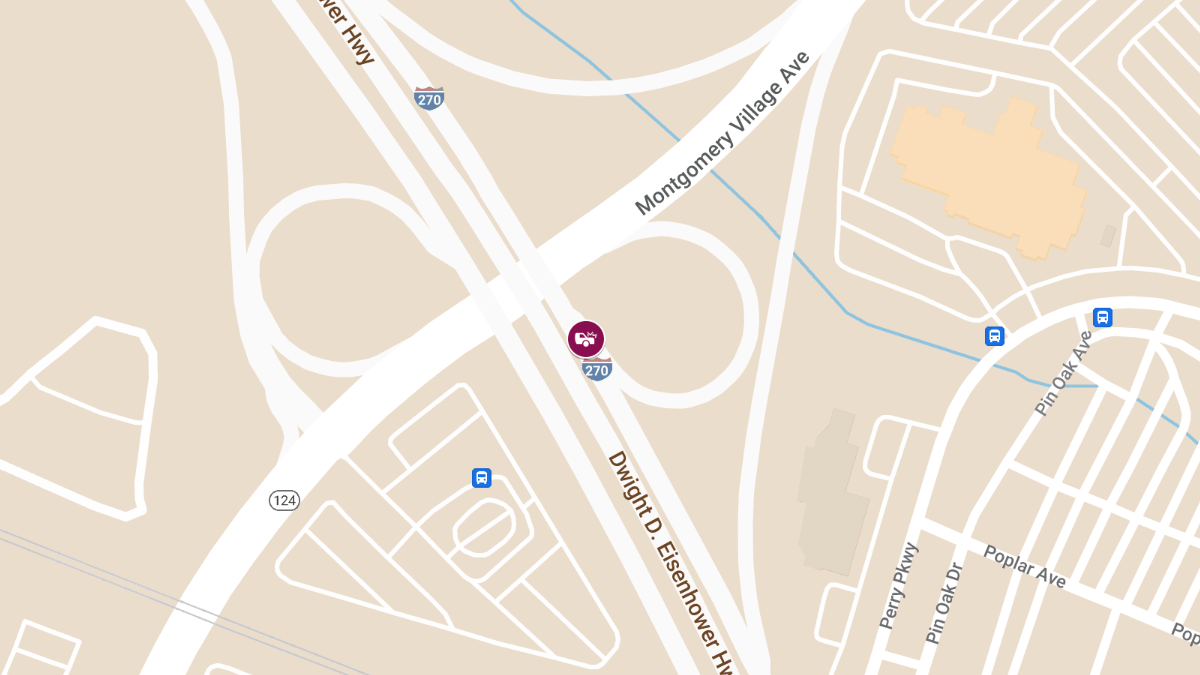 Multi-Vehicle Collision on SB I-270 Between Montgomery Village Ave and I-370