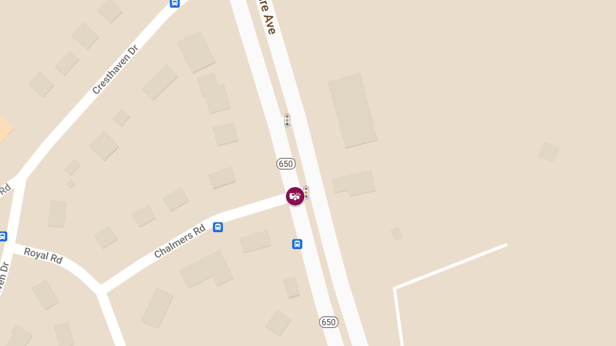 Multi-Vehicle Crash at New Hampshire Ave and Chalmers Rd