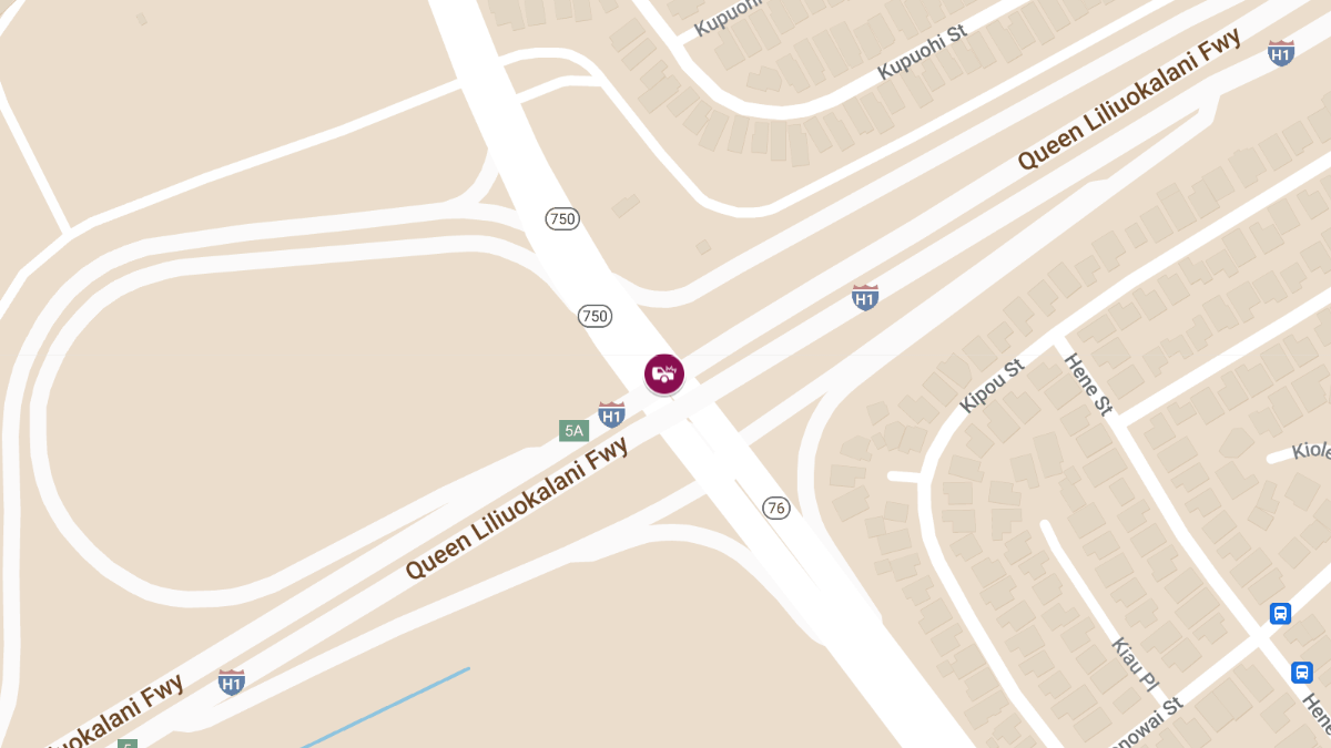Multi-Vehicle Crash on H-1 Freeway Near Kunia Rd Off-Ramp
