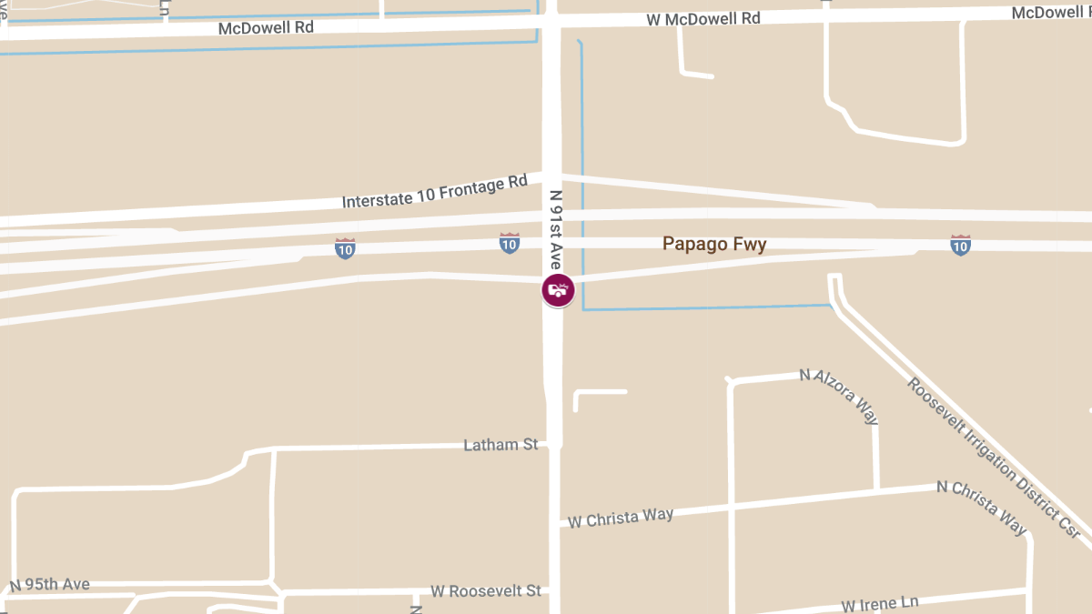 Multi-Vehicle Crash on I-10 at 91st Ave