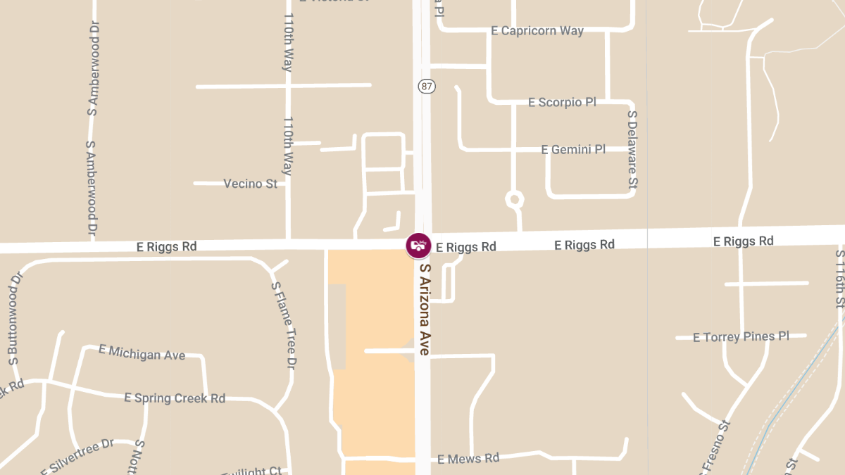 Multi-Vehicle Crash on Riggs Rd near Arizona Ave