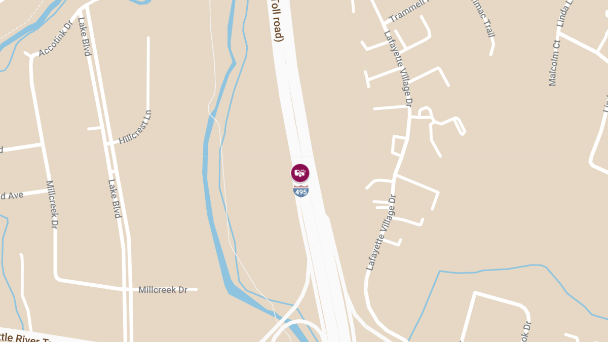 Multi-Vehicle Crash with Injury on I-495 NB (Inner Loop) Past VA-236