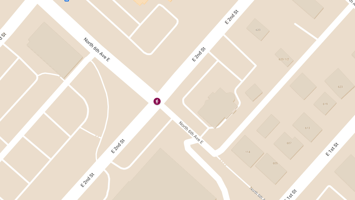 Pedestrian Accident at 6th Ave E and 2nd St E