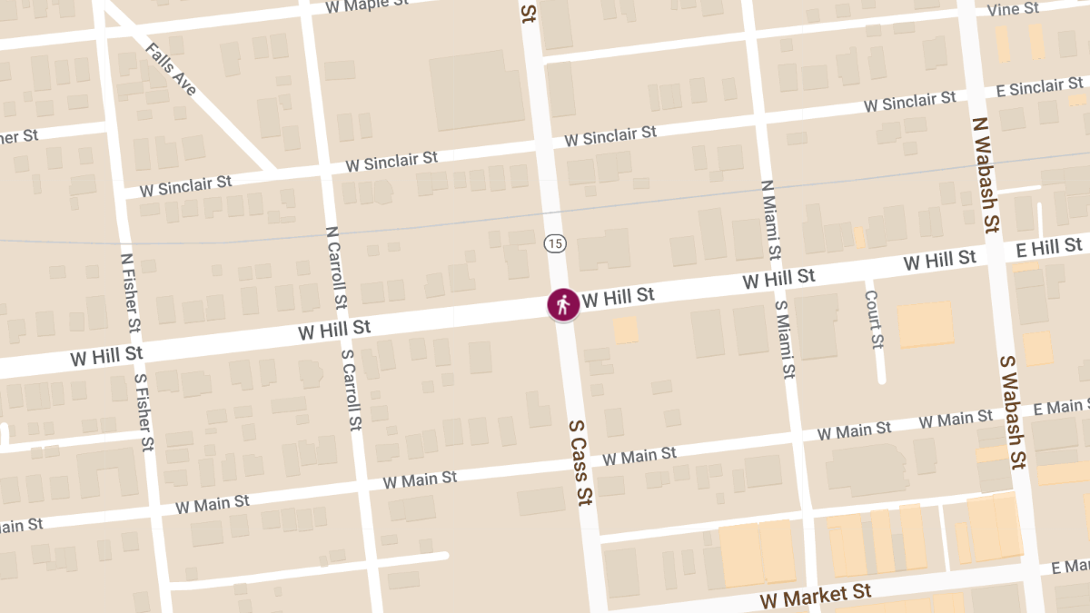 Pedestrian Accident at Cass and Hill