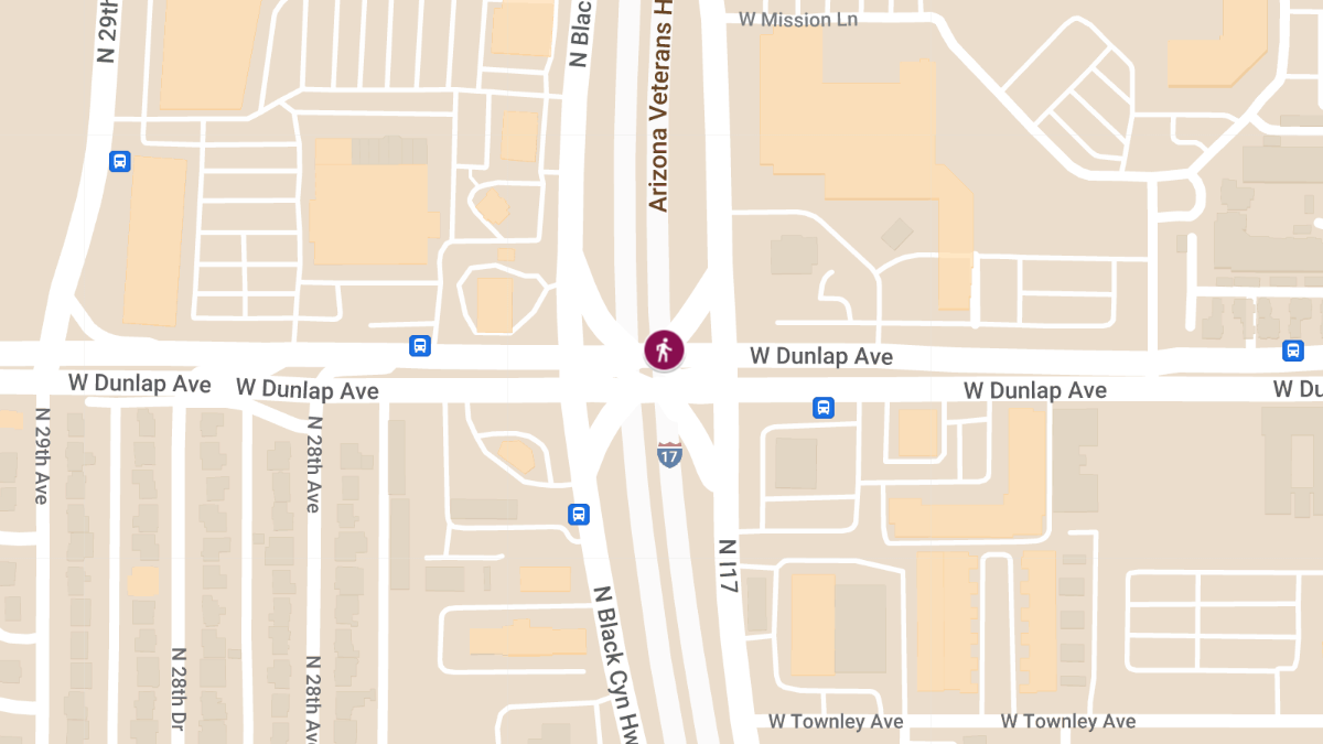 Pedestrian Accident at Dunlap Ave and I-17