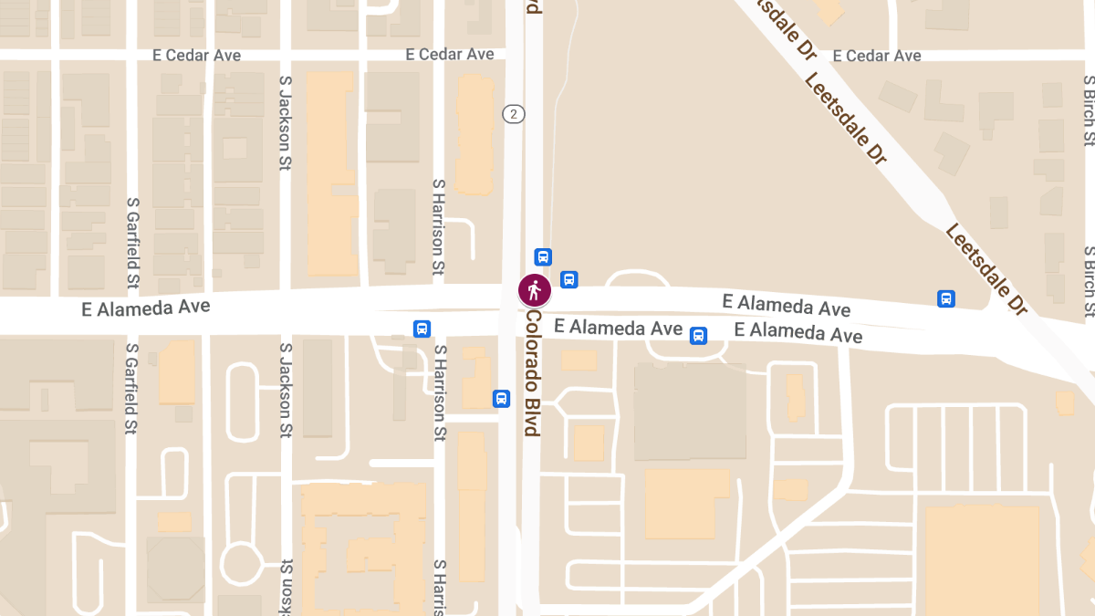 Pedestrian Fatality at East Alameda Ave and South Colorado Blvd