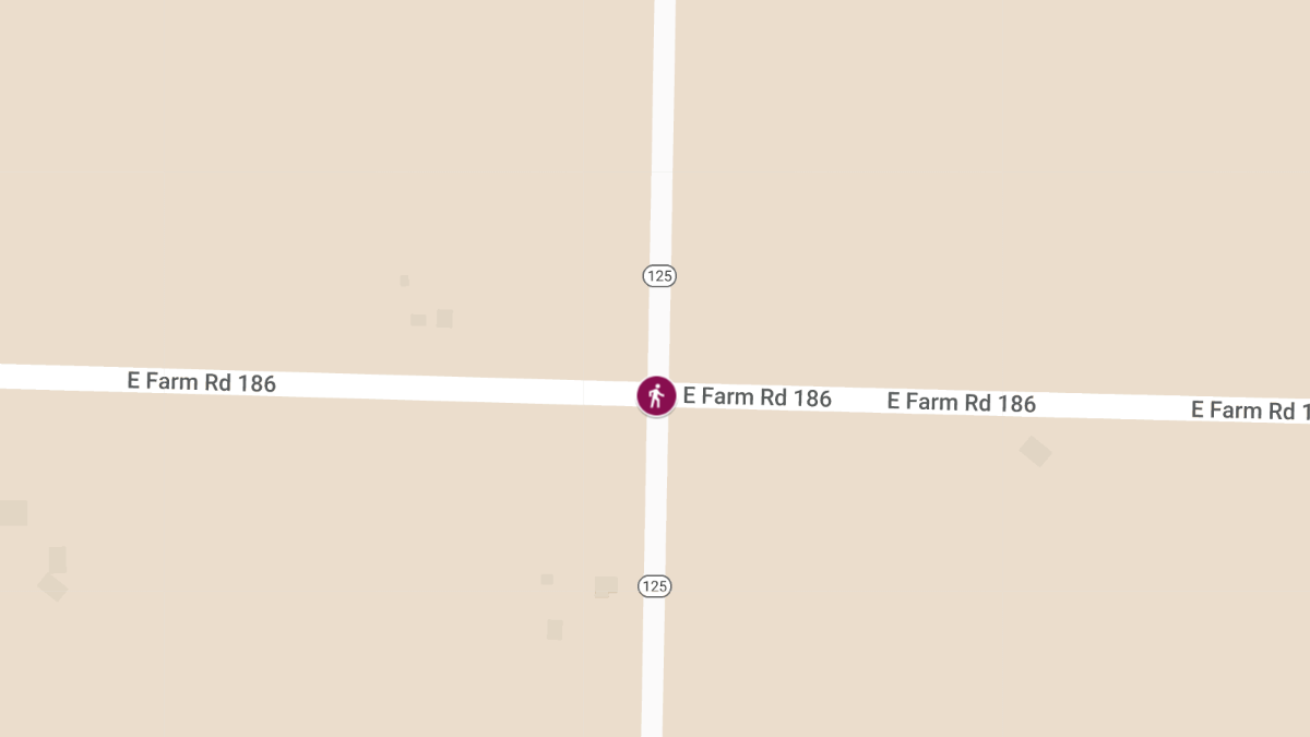 Pedestrian Fatality in Multi-Vehicle Crash at State Highway 125 and Farm Road 186