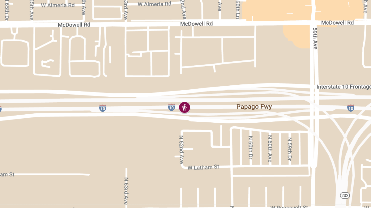 Pedestrian Fatally Struck on I-10 W in the Estrella area