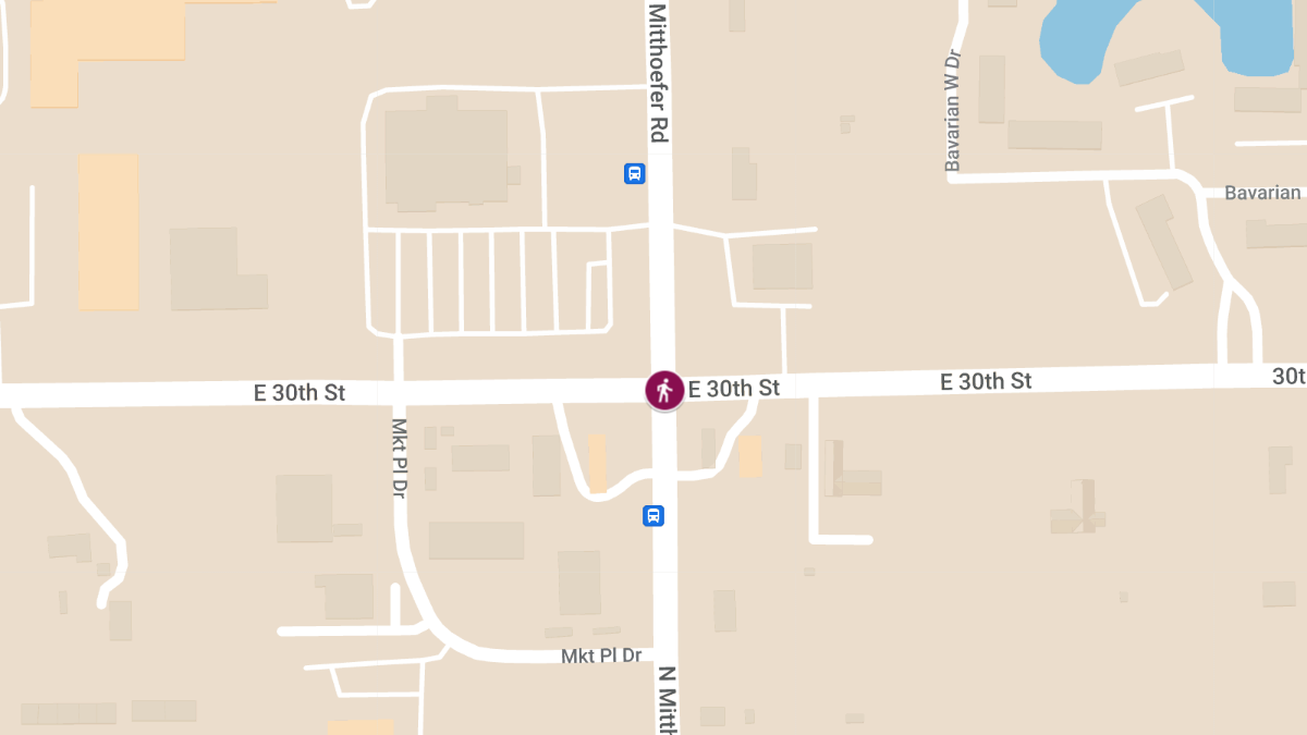 Pedestrian Incident at E 30th St & N Mitthoefer Rd