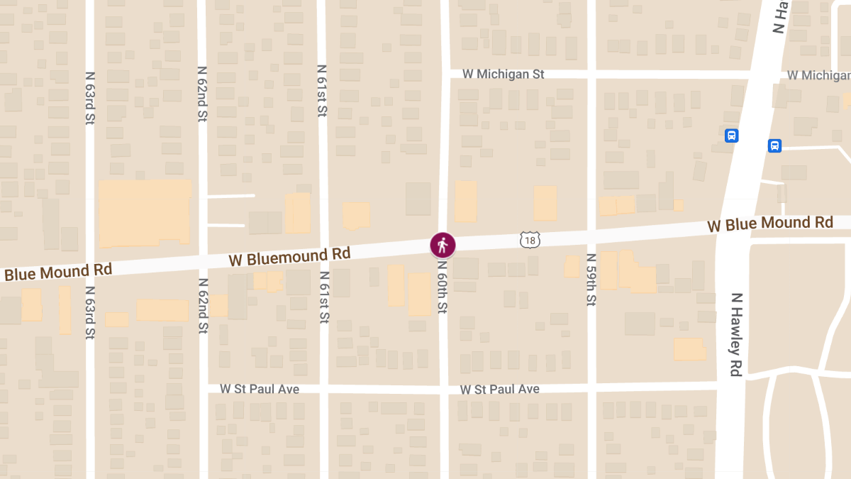 Pedestrian Injured in Accident at 60/Bluemound