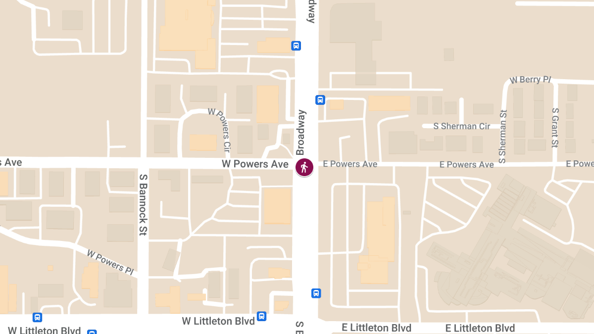 Pedestrian Injured in Crash at Broadway and West Powers Ave