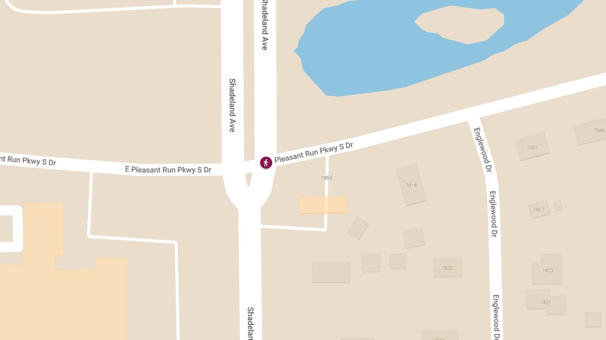 Pedestrian Injured in Hit-and-Run at N Shadeland Ave & E Pleasant Run Pkwy